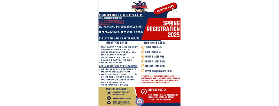 Spring 2025 registration opening soon