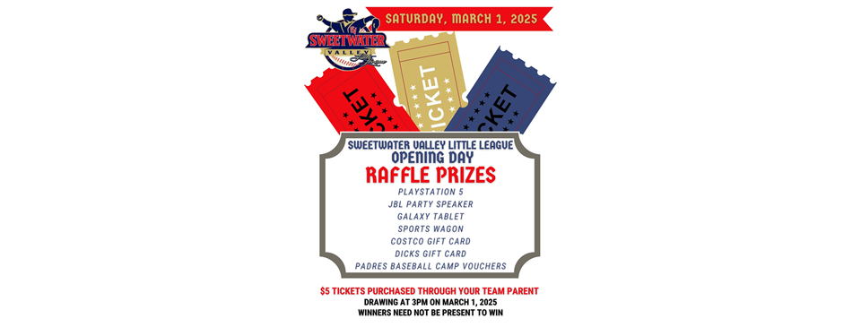 Get your raffle tickets today!!!